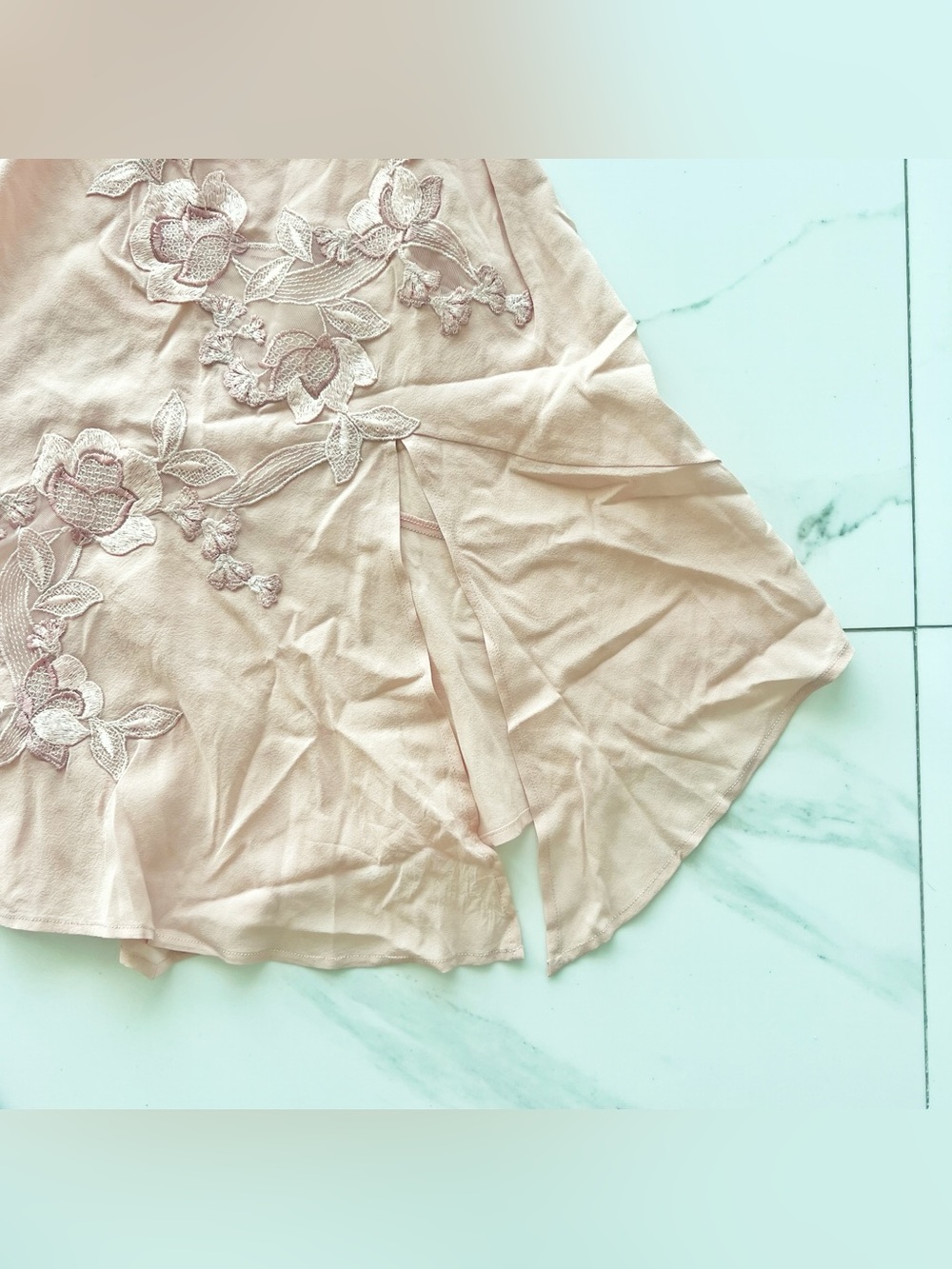 La Perla Slip Size 2 Pink 100% Silk Elastane Chemise Dress Lingerie View 5